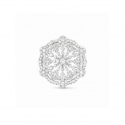 VAN CLEEF ARPELS SNOWFLAKE CLIP AND PENDANT - PLATINUM, DIAMOND  VCARP39900